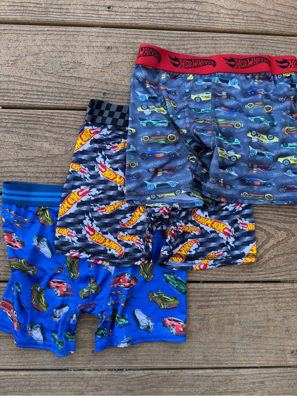 Hot Wheels Boys' Car Print Boxer - Blue/Gray/Black